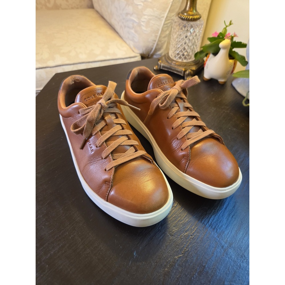 Cole Haan Men's Grand Crosscourt Traveler Sneakers C36657 British Tan Size 7.5M - Picture 1 of 11